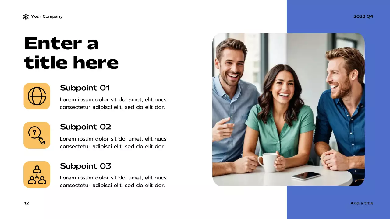 Blue Modern Business Report Presentation