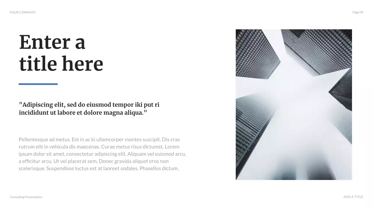 Blue Modern Business Presentation