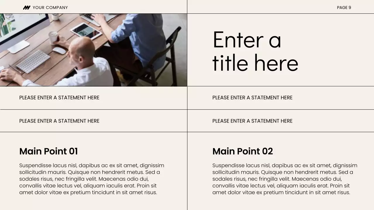 Beige Modern Team Presentation