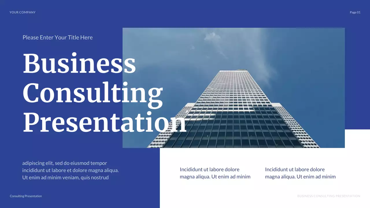 Blue Modern Business Presentation