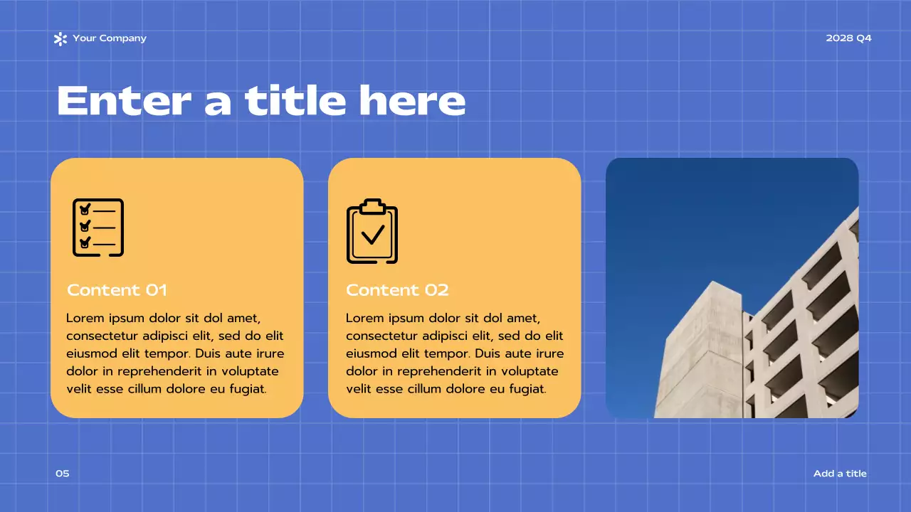 Blue Modern Business Report Presentation