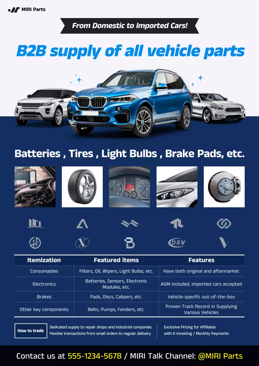 promosi otomotif modern biru