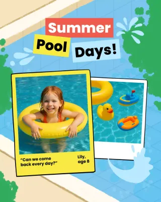 Colorful Playful Summer Event Photobook