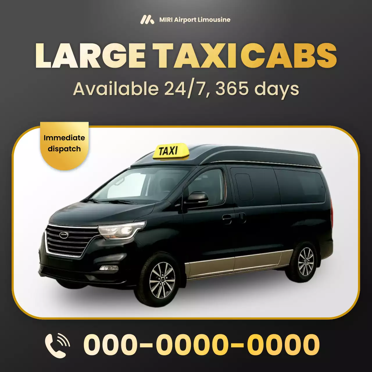 블랙 모던 택시 프로모션