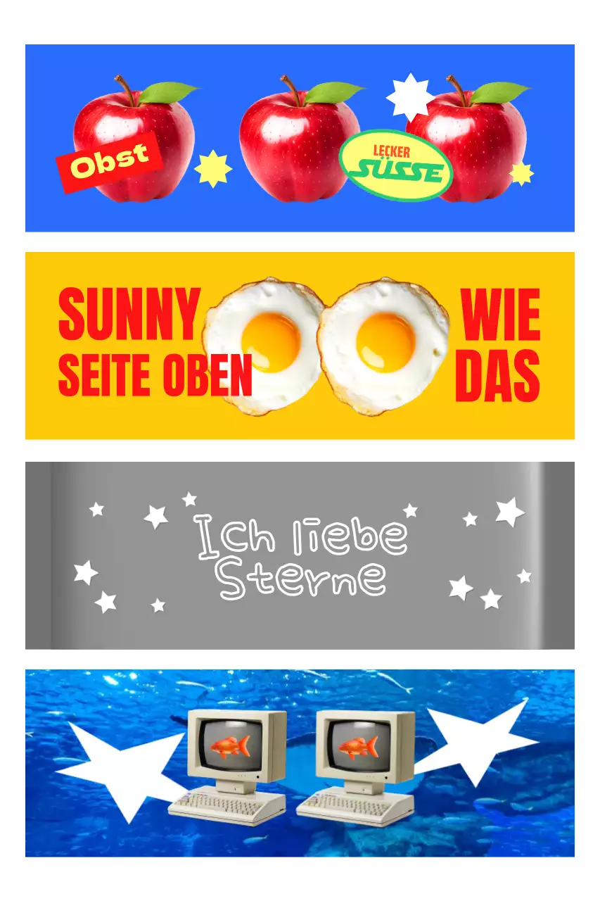 Blue Pop Grafikdesign-Werbung