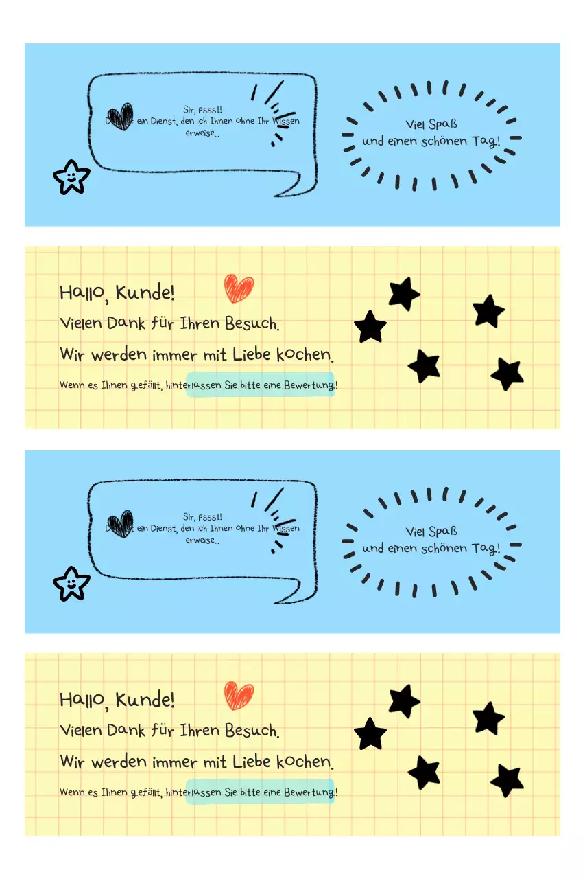 Sky Blue Cute Kundenservice-Leitfaden
