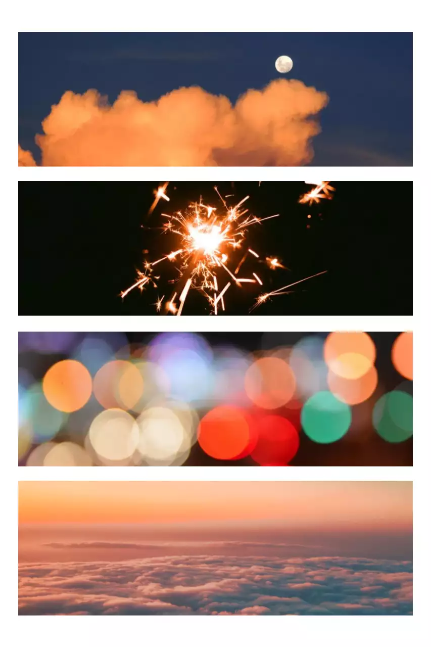 Orangefarbenes Vintages Naturplakat