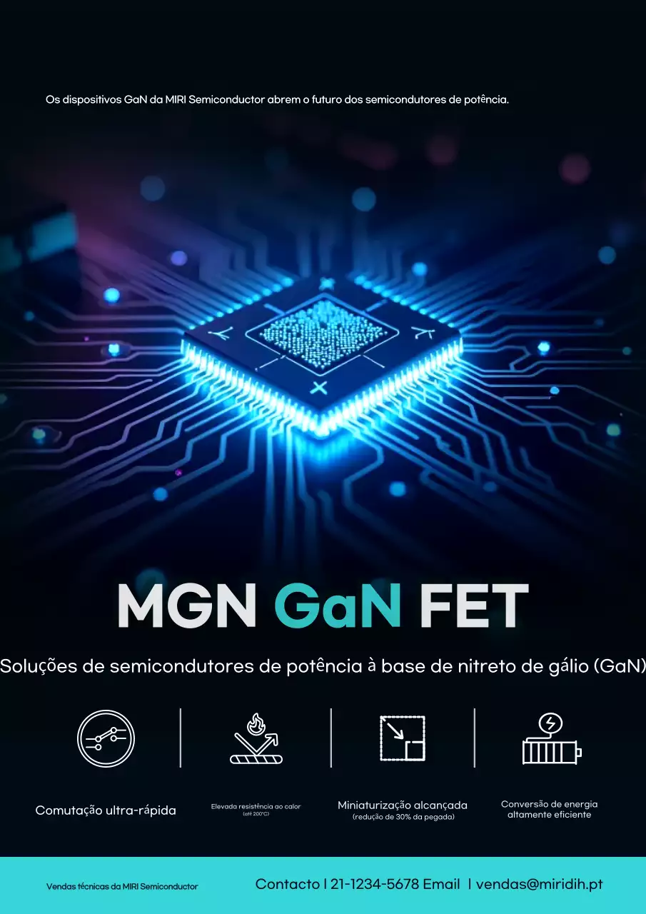 Anúncio de Tecnologia Moderna Azul