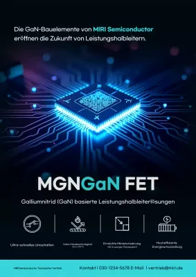 Blaue moderne Technologie-Werbung