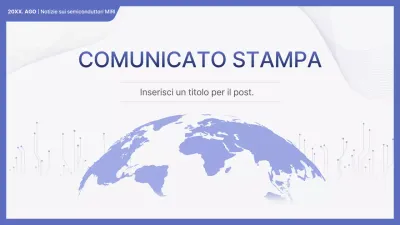 Descrizione del comunicato stampa Blue Modern