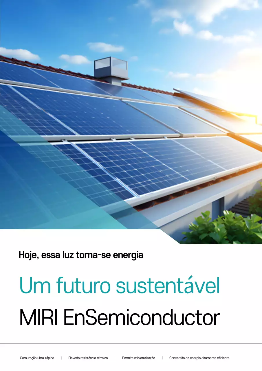 Anúncio moderno de semicondutores solares da Blue