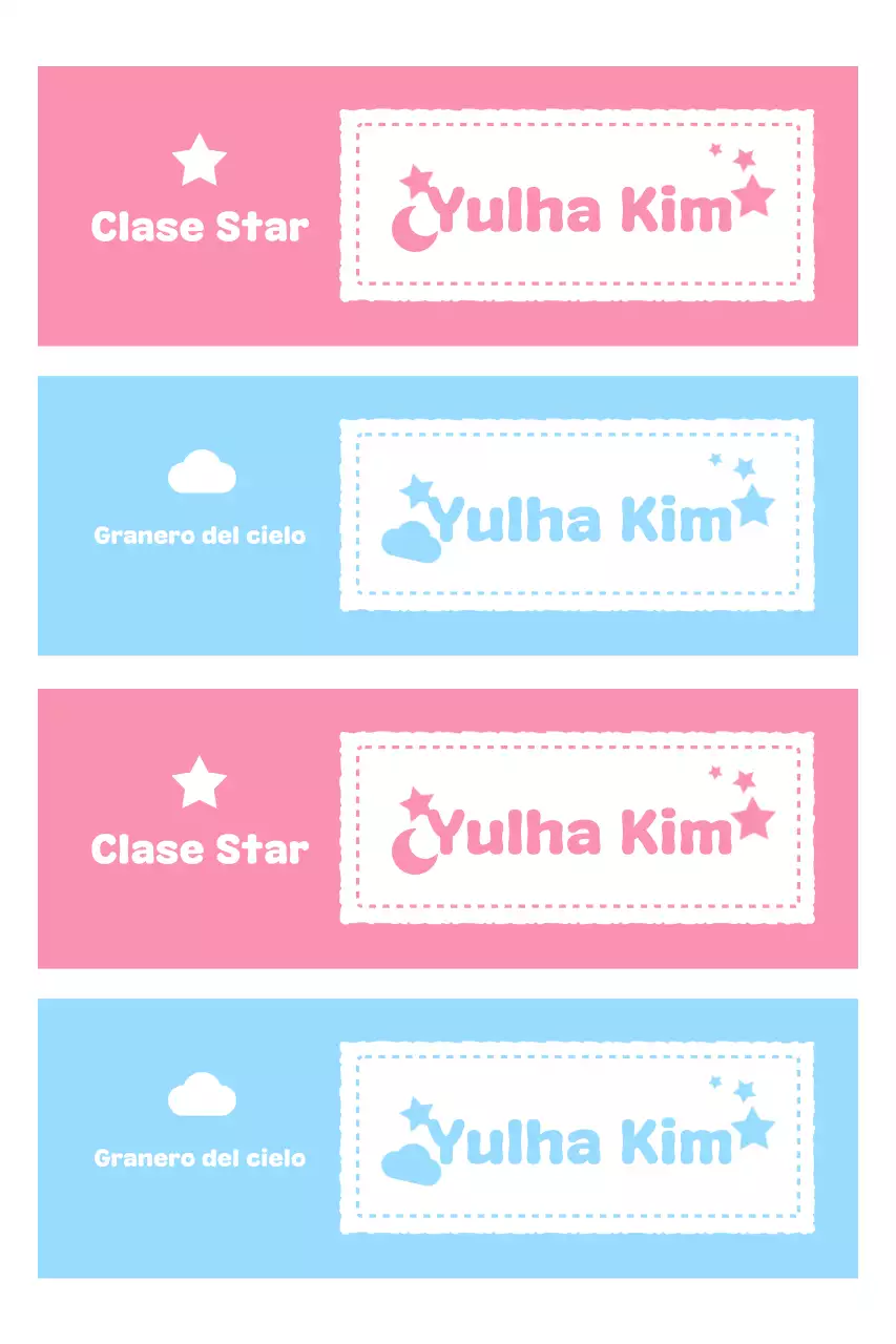 Pegatinas rosas lindas de jardín de infancia