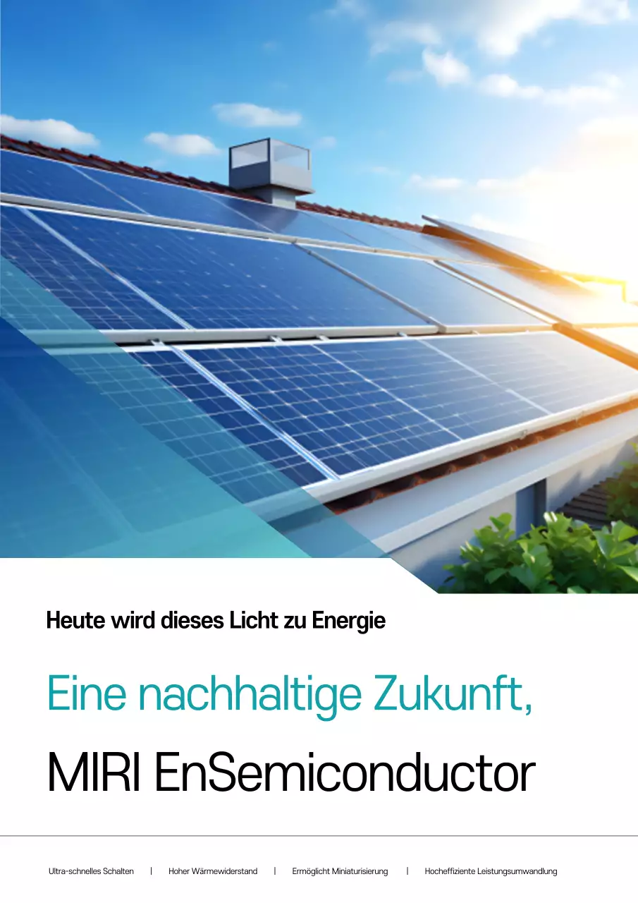 Blues moderne Solarhalbleiter-Werbung