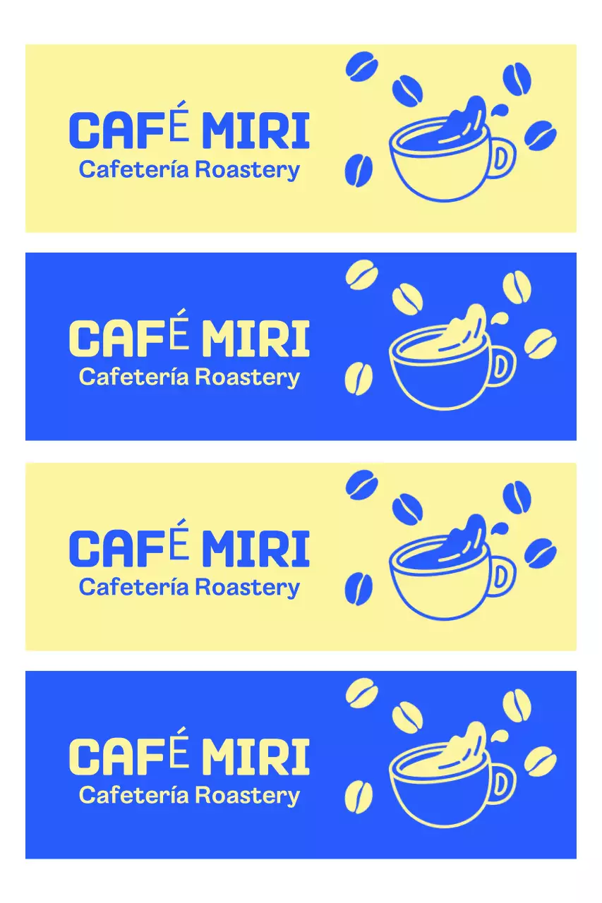 Anuncio del Blue Modern Cafe