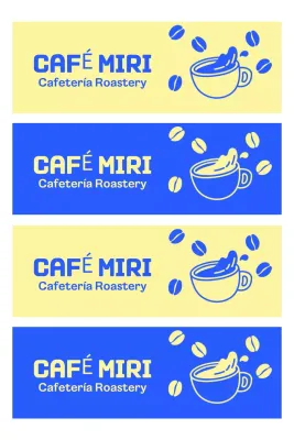 Anuncio del Blue Modern Cafe