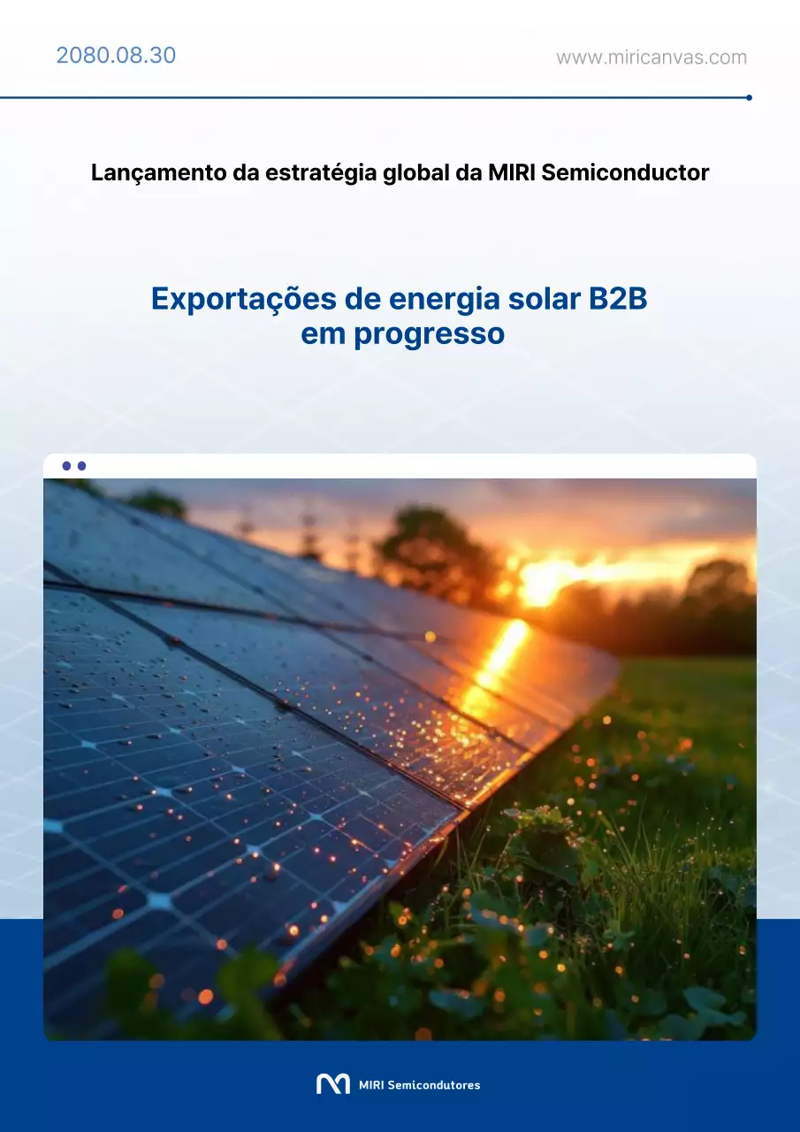 Anúncio de Energia Moderna Azul