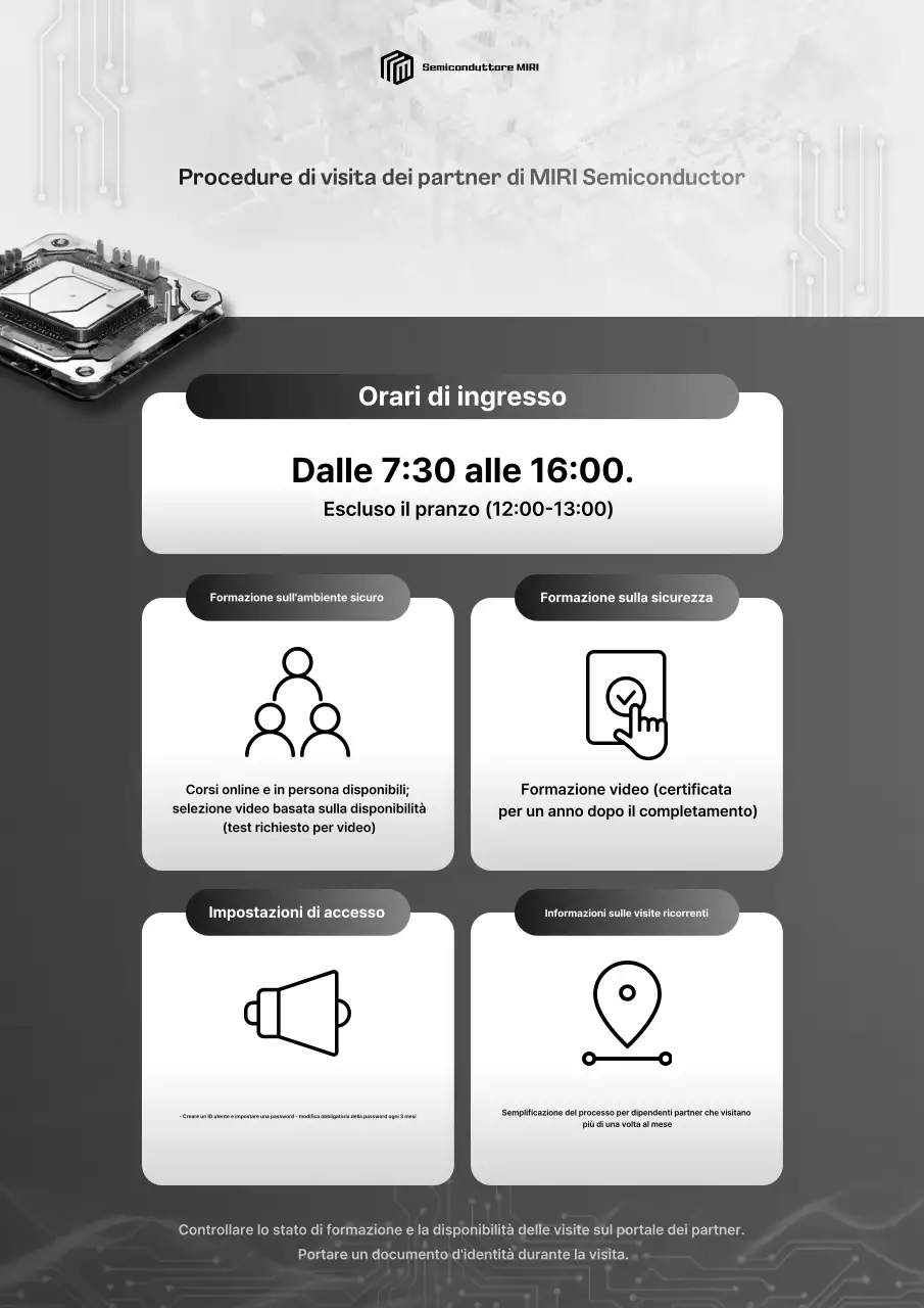 Guida educativa sulla sicurezza in bianco e nero