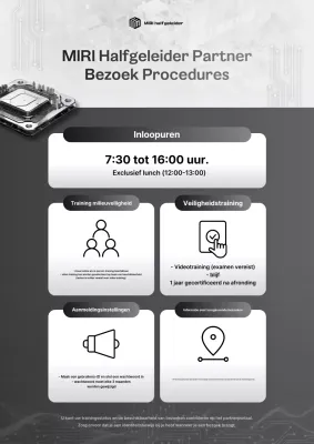 Zwart-witte, overzichtelijke veiligheidsgids