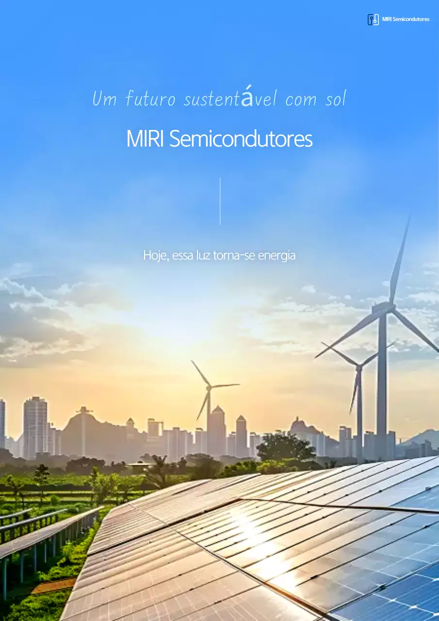 Anúncio de Energia Moderna Azul Celeste