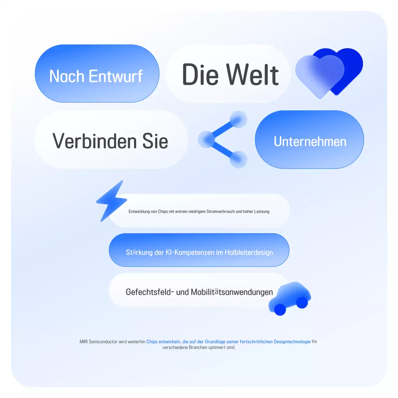 Blaue moderne Halbleiterindustrie-Förderung