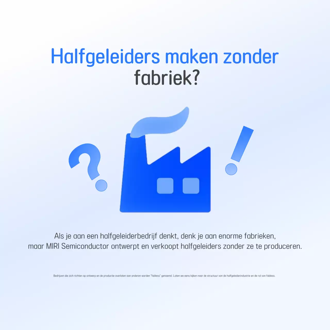 Promotie van de Blauwe Moderne Halfgeleiderindustrie