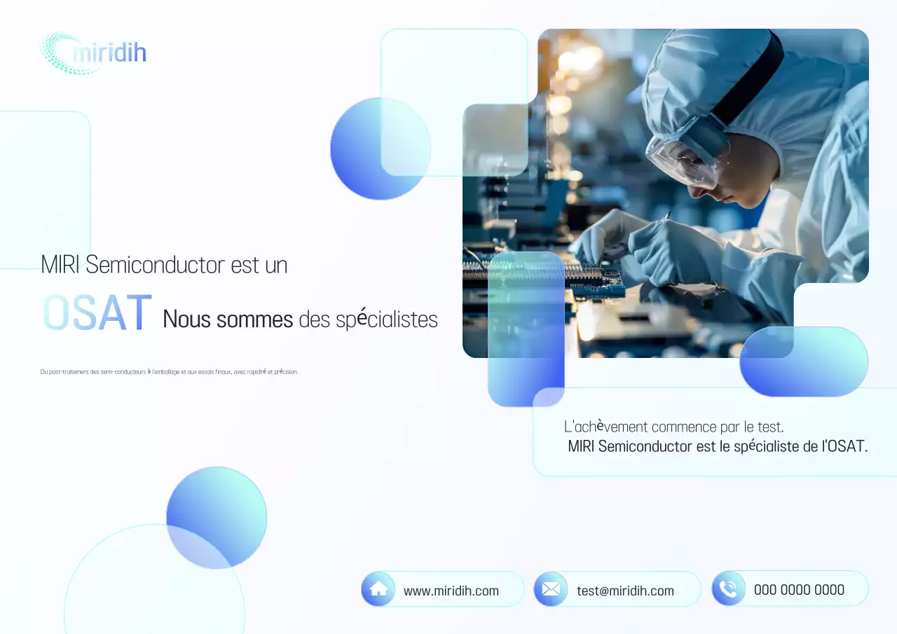 Publicité sur la technologie moderne bleu ciel