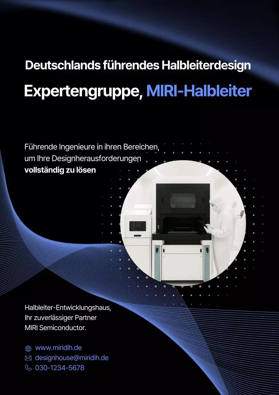 Blaue moderne Halbleiterwerbung