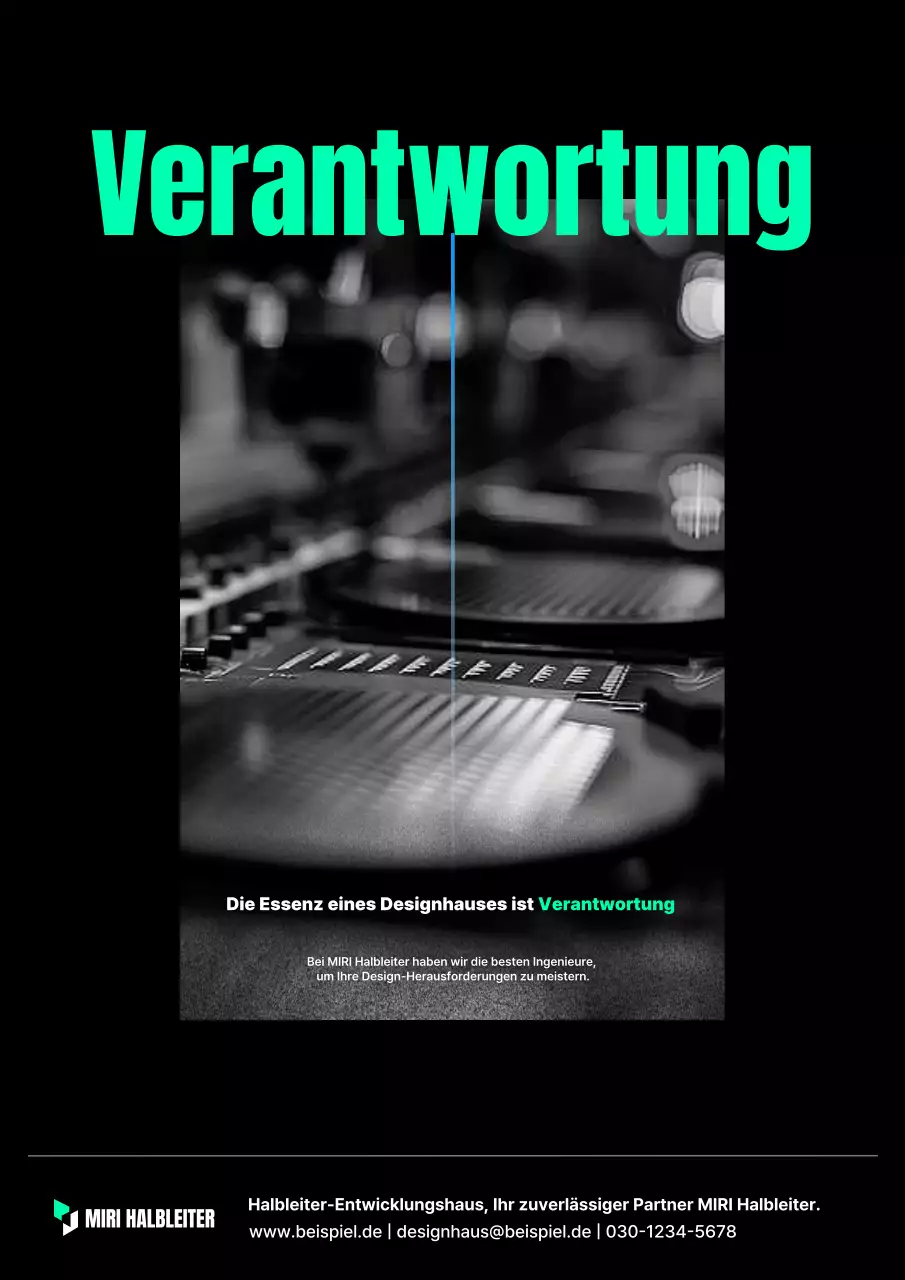 Schwarze moderne Halbleiterwerbung