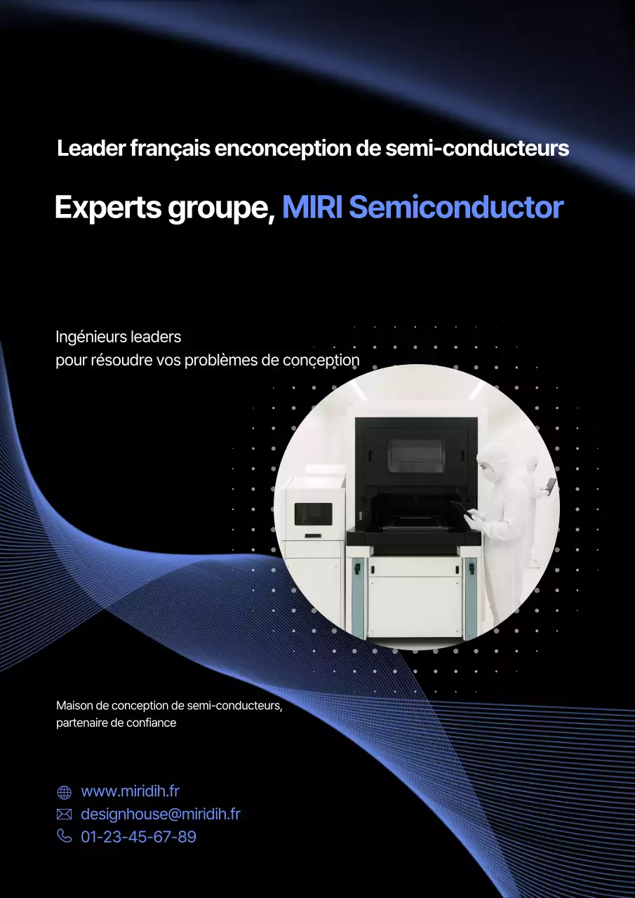 Publicité Blue Modern Semiconductor