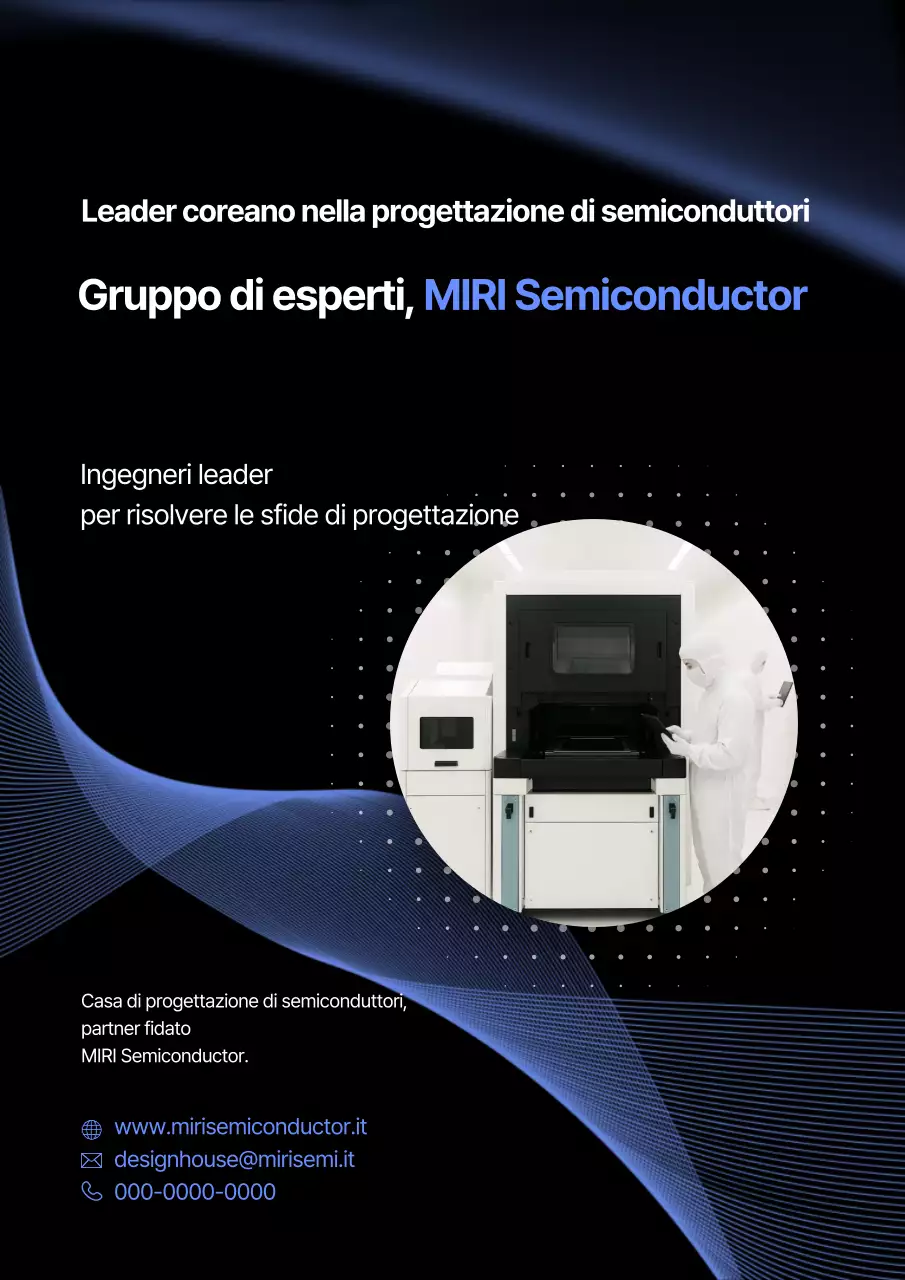 Pubblicità Blue Modern Semiconductor