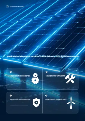 Pubblicità del modulo solare Blue Cyber
