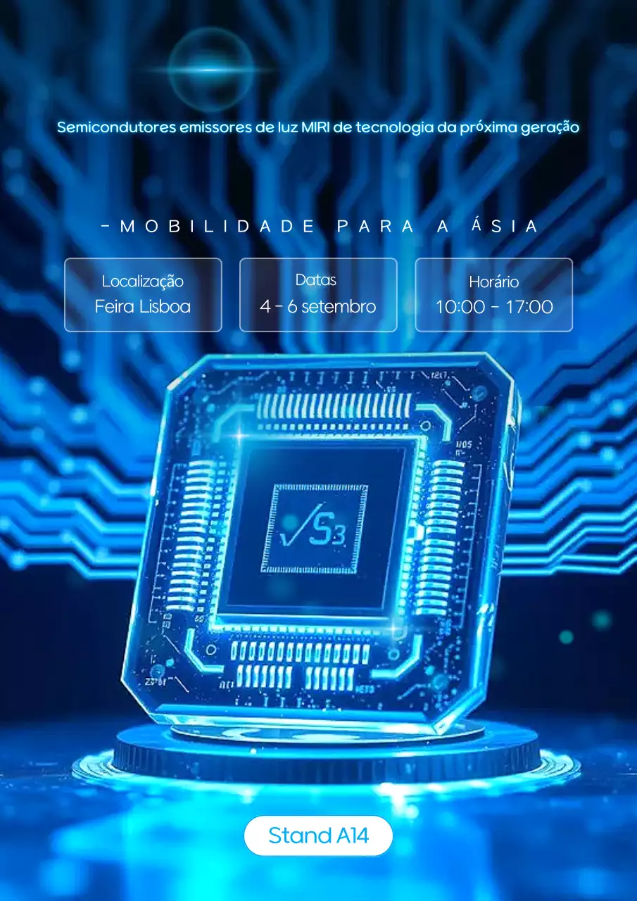 Exposição de Tecnologia Cibernética Azul