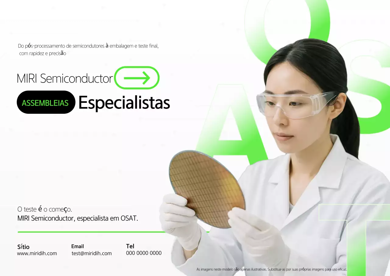 Anúncio de Semicondutores Verdes Modernos