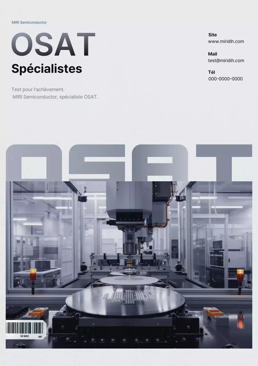 Publicité Gray Modern Semiconductor