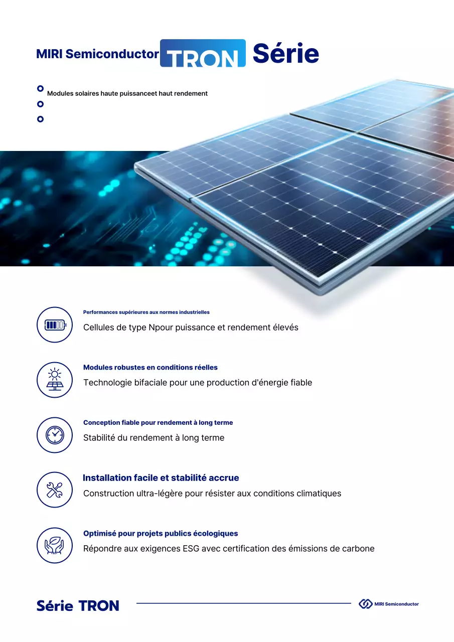 Publicité Blue Modern Energy