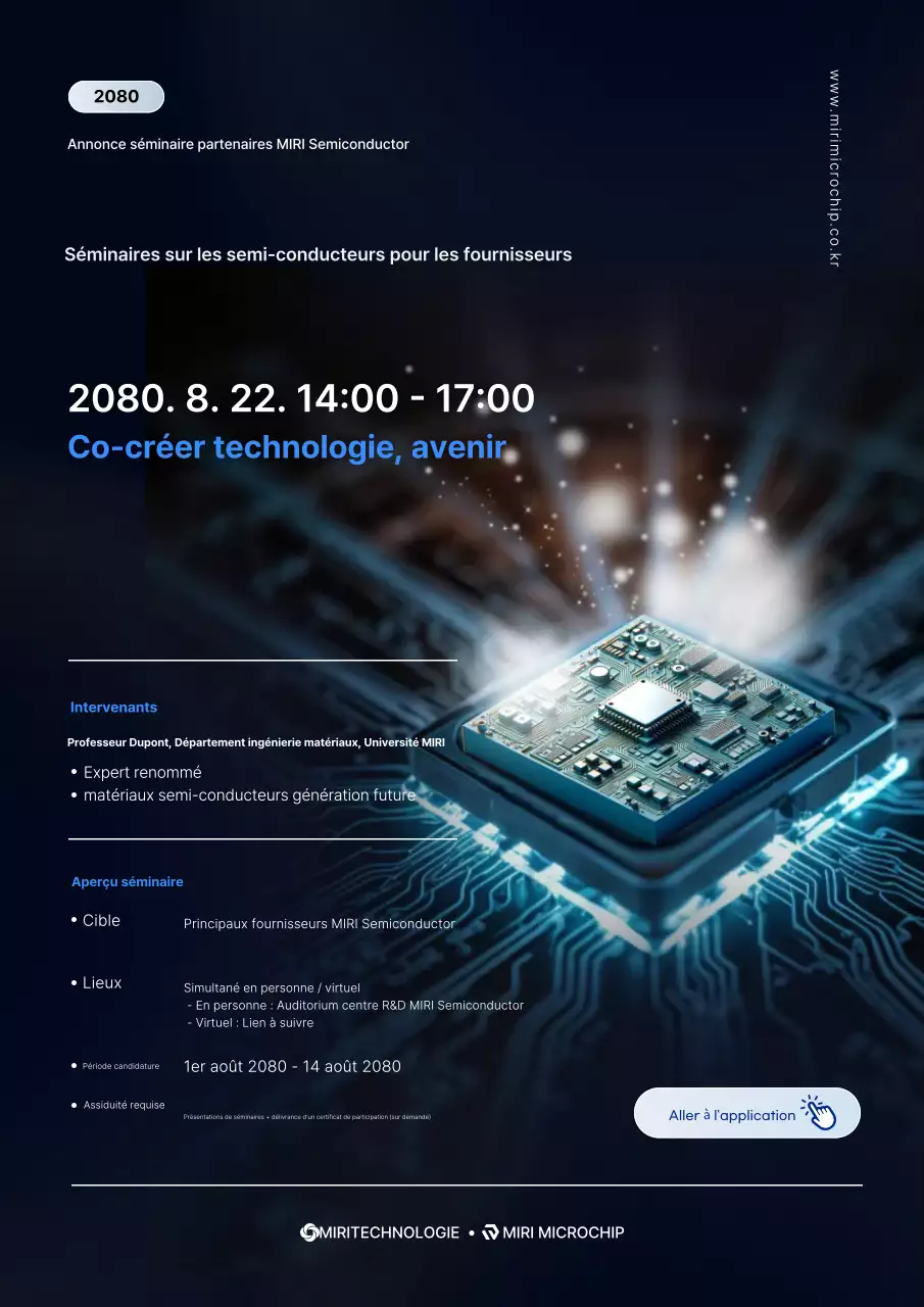 Guide du séminaire sur la technologie moderne bleue