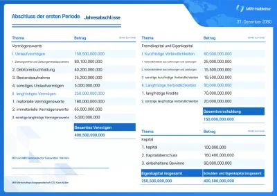 Blauer Leitfaden für grundlegende Finanzberichte