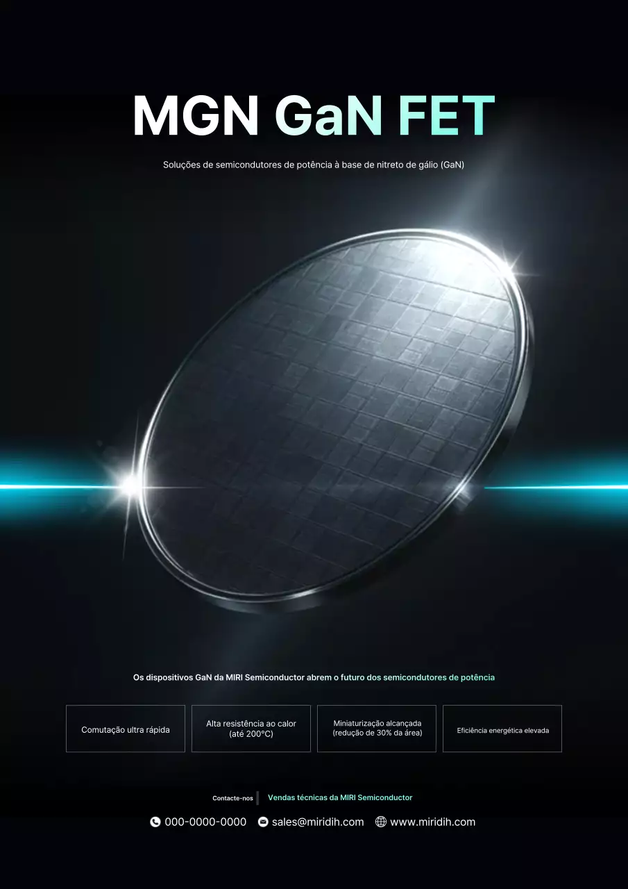 Promoção de produtos semicondutores modernos pretos
