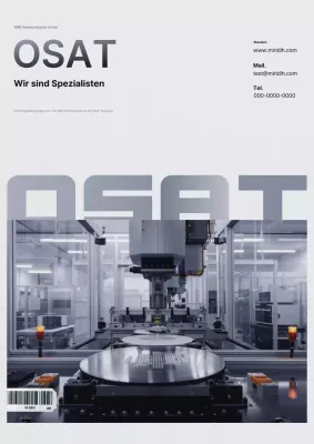 Graue moderne Halbleiterwerbung