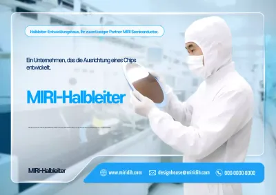 Himmelblaue moderne Halbleiterwerbung