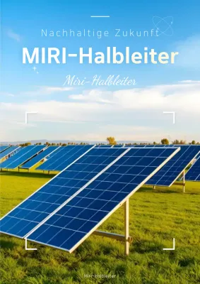 Blaue moderne Solarwerbung