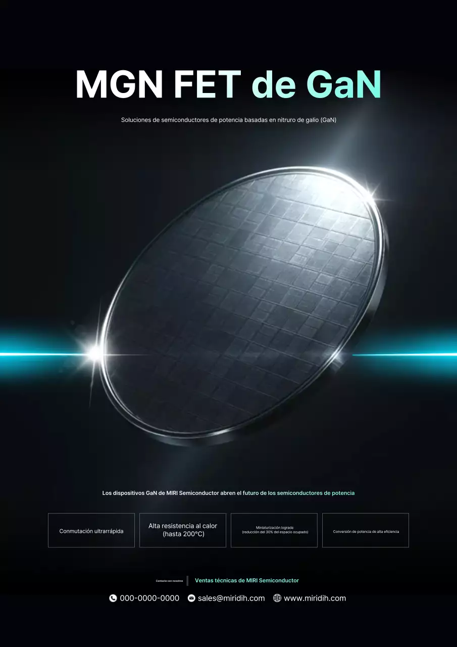 Promoción de productos semiconductores modernos negros