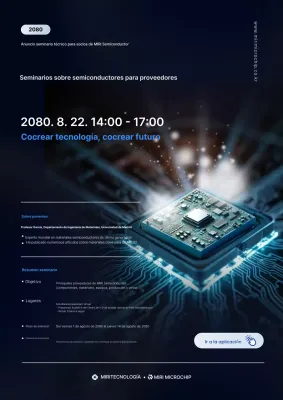 Guía del seminario de tecnología moderna azul