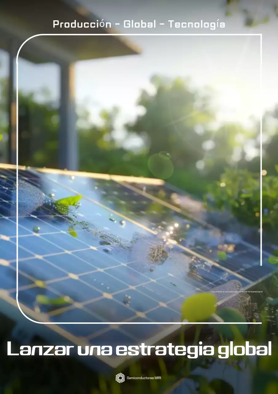 Anuncio de energía solar moderna y ecológica