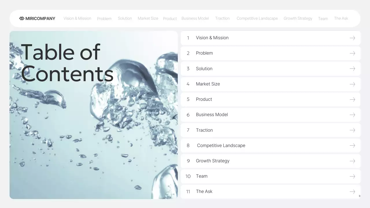 회색 모던 비즈니스 보고서 IR