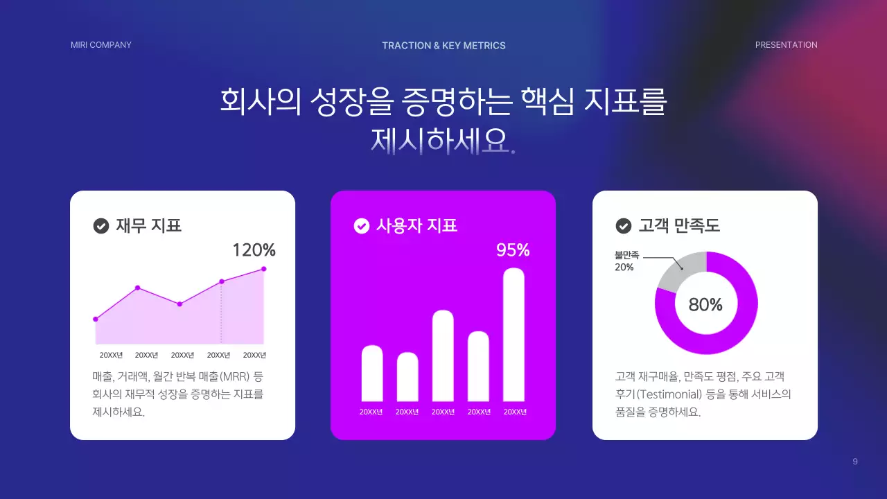 네온 모던 프레젠테이션 홍보 IR