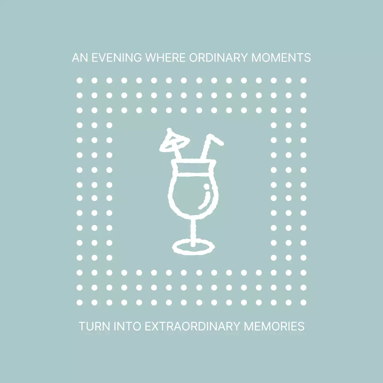 水色 シンプル ドリンク ロゴ 杯イラスト