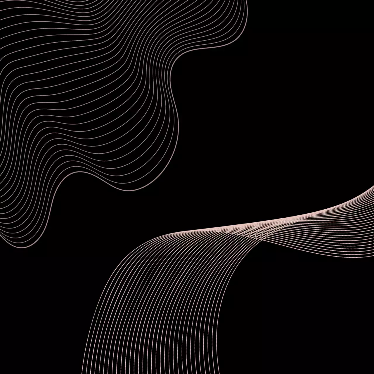 黒 モダン アート ポスター シンプルパターン