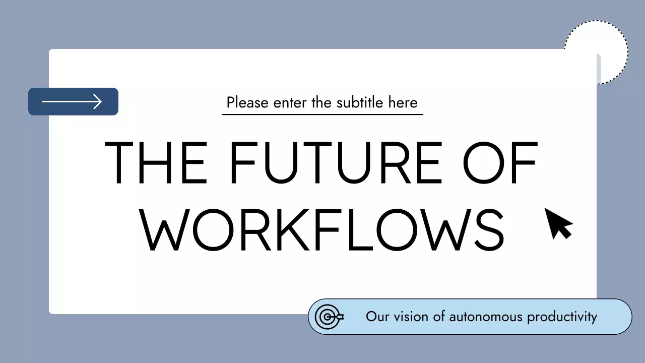 Blue Modern Productivity Presentation