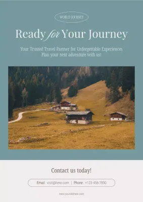 teal elegant travel promotion